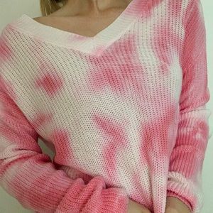 Tie Dye Knit Sweater